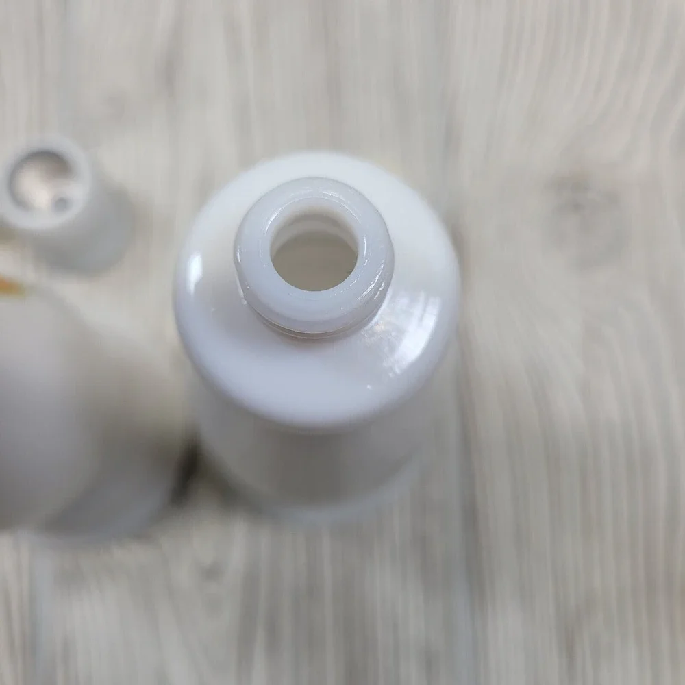 Avon Buttercup Candlestick Cologne Bottles Sonnet Moonwind‎ White Milk Glass Set